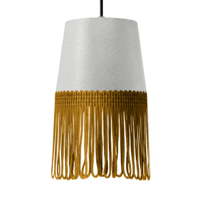 Lampe interiør nappa hvid - Guld - KJoF - 5cm - 