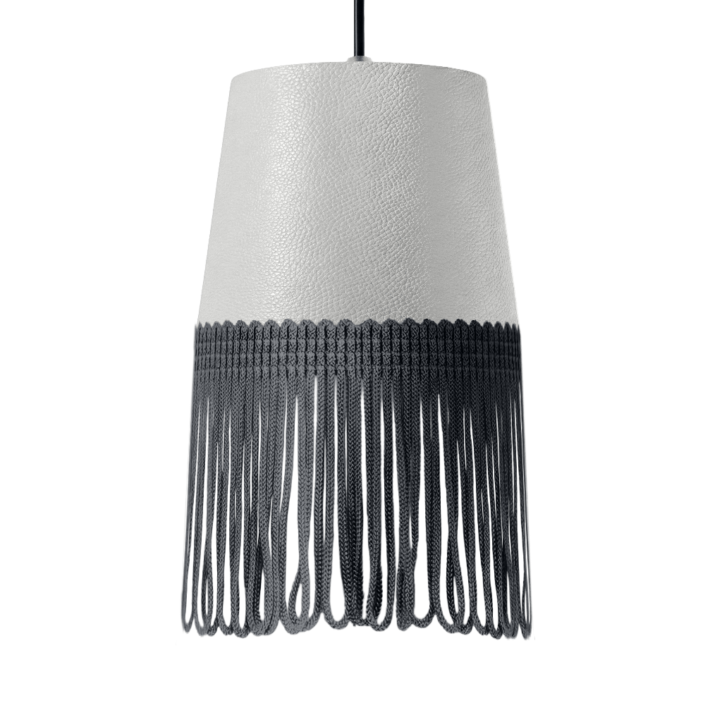 Lampe interiør nappa hvid - Mørkegrå - KJoF - 5cm - 