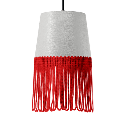 Lampe interiør nappa hvid - Rød - KJoF - 5cm - 