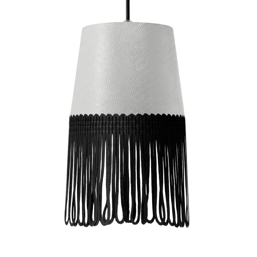 Lampe interiør nappa hvid - Sort - KJoF - 5cm - 