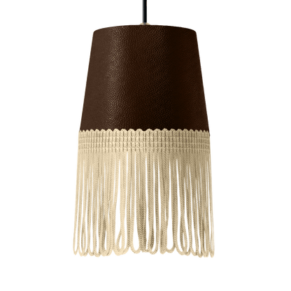 Lampe interiør nappa kaffebrun - Beige - KJoF - 5cm - 