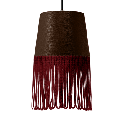 Lampe interiør nappa kaffebrun - Bordeaux - KJoF - 5cm - 