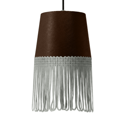 Lampe interiør nappa kaffebrun - Grå - KJoF - 5cm - 
