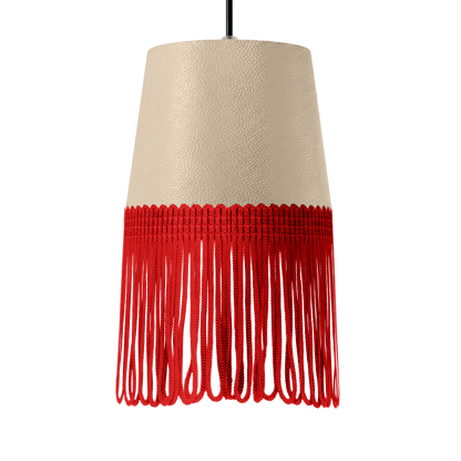 Lampe interiør nappa kiks - Rød - KJoF - 5cm - 