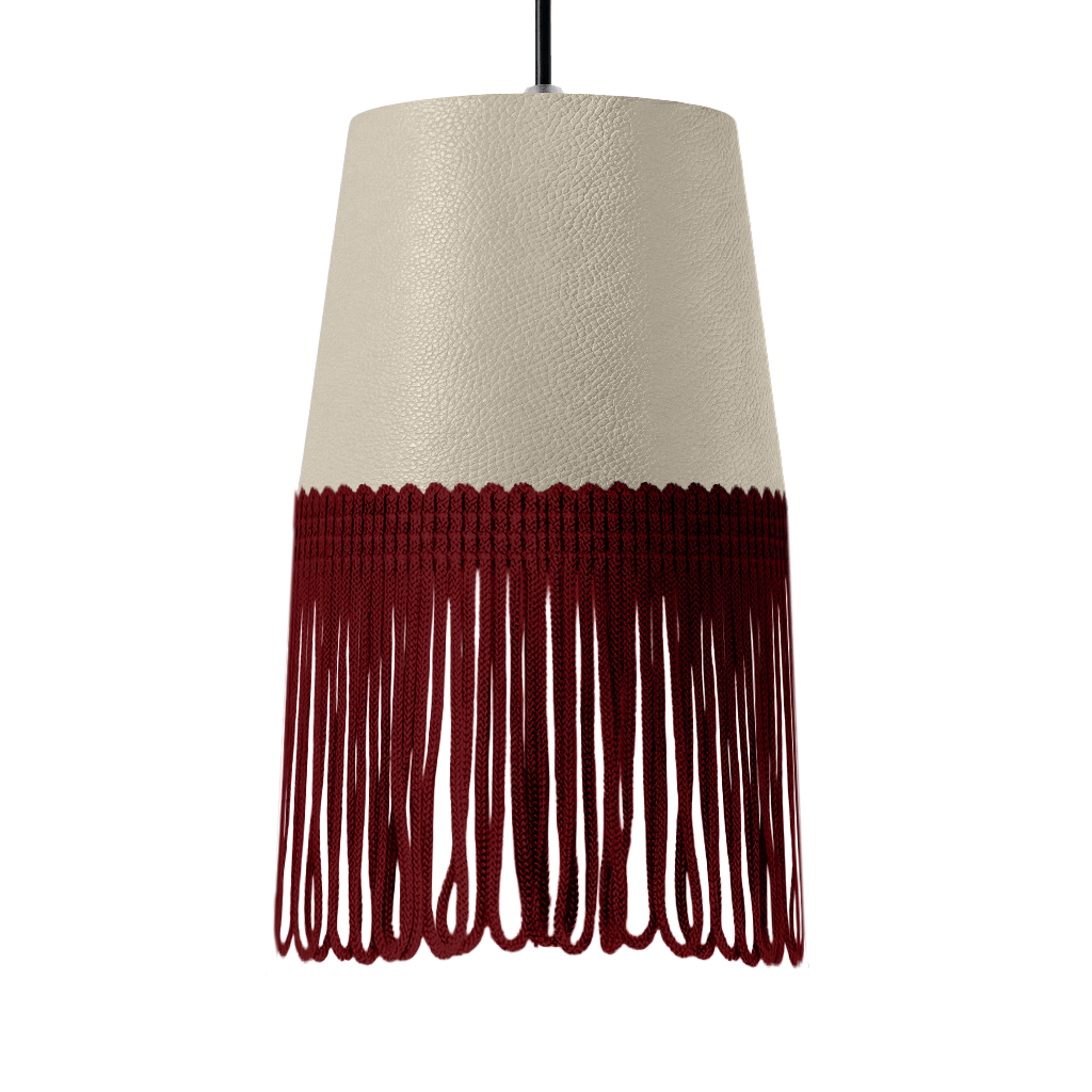 Lampe interiør nappa lys beige - Bordeaux - KJoF - 5cm - 