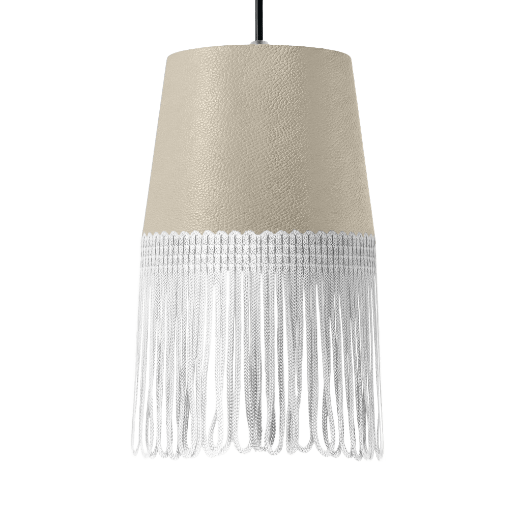 Lampe interiør nappa lys beige - Hvid - KJoF - 5cm - 