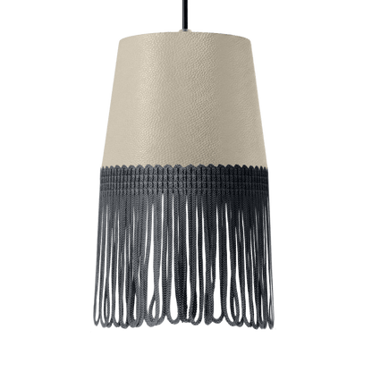Lampe interiør nappa lys beige - Mørkegrå - KJoF - 5cm - 