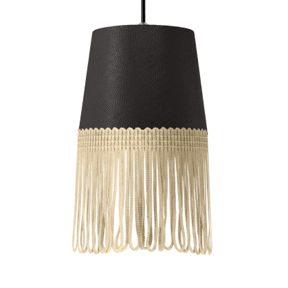Lampe interiør nappa mørkegrå - Beige - KJoF - 5cm - 