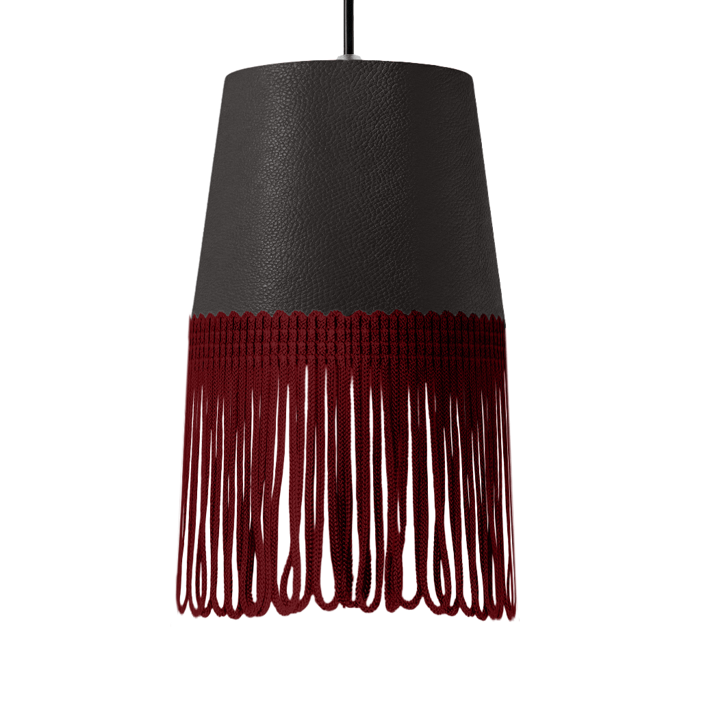 Lampe interiør nappa mørkegrå - Bordeaux - KJoF - 5cm - 