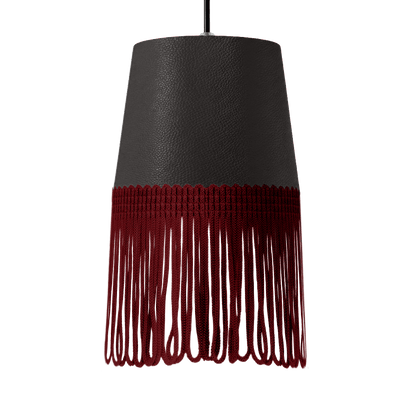 Lampe interiør nappa mørkegrå - Bordeaux - KJoF - 5cm - 
