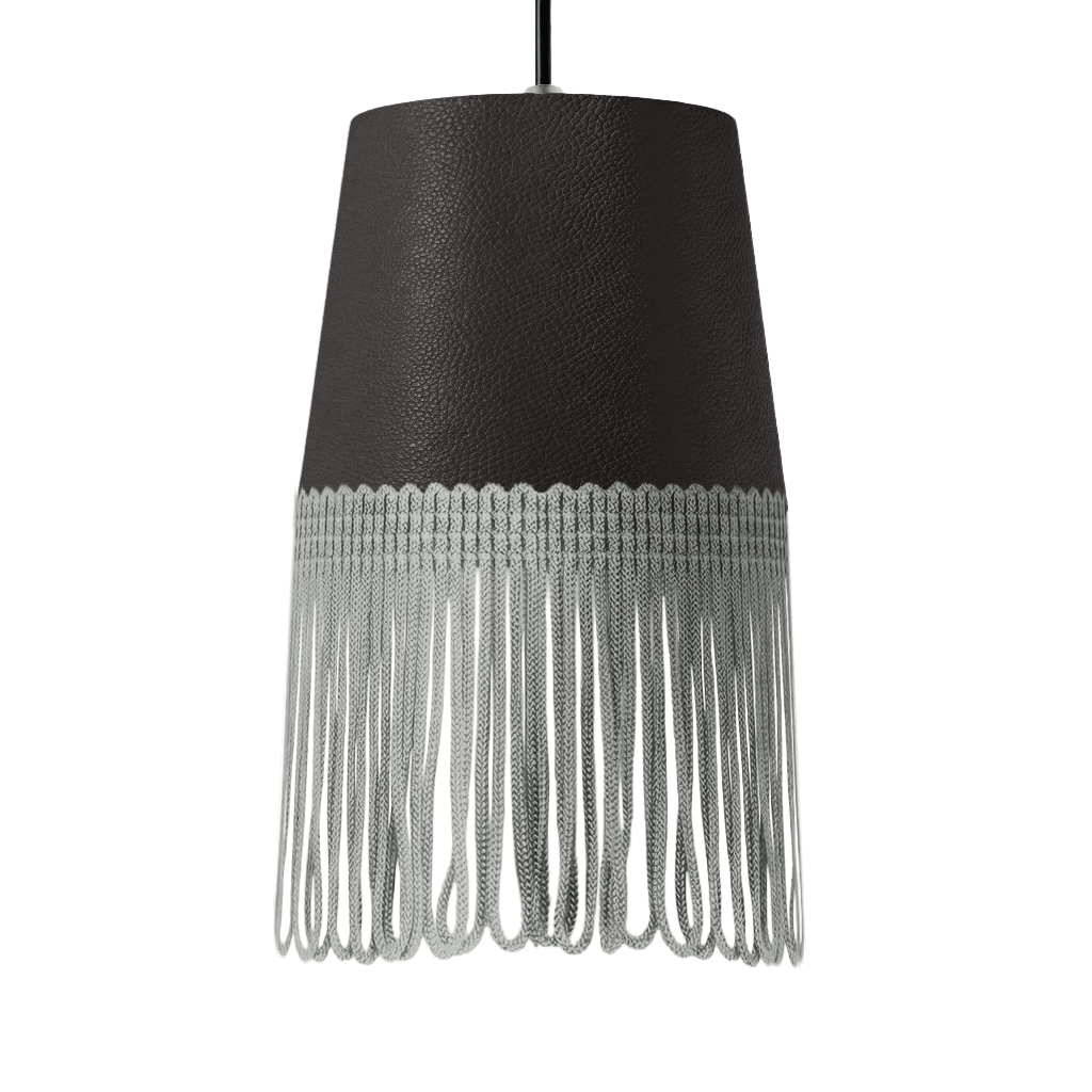 Lampe interiør nappa mørkegrå - Grå - KJoF - 5cm - 