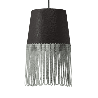 Lampe interiør nappa mørkegrå - Grå - KJoF - 5cm - 