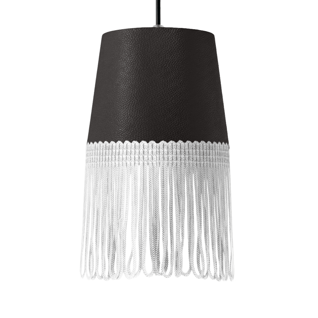 Lampe interiør nappa mørkegrå - Hvid - KJoF - 5cm - 