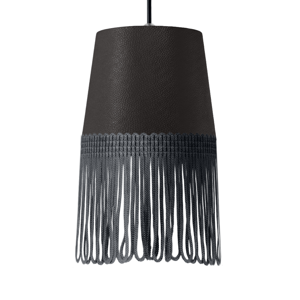 Lampe interiør nappa mørkegrå - Mørkegrå - KJoF - 5cm - 