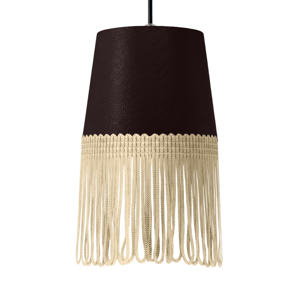 Lampe interiør nappa mokkabrun - Beige - KJoF - 5cm - 