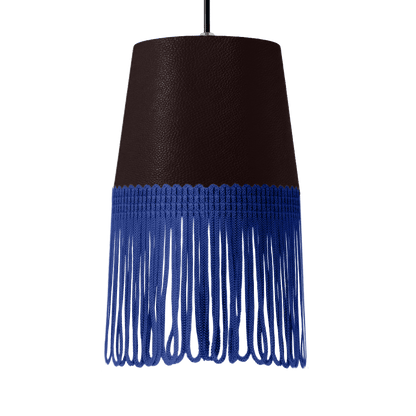 Lampe interiør nappa mokkabrun - Blå - KJoF - 5cm - 