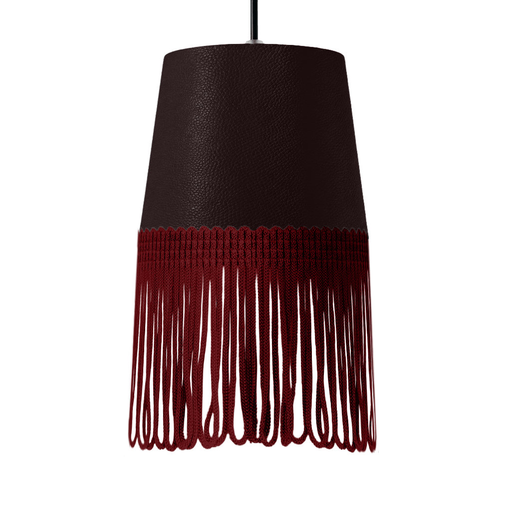 Lampe interiør nappa mokkabrun - Bordeaux - KJoF - 5cm - 