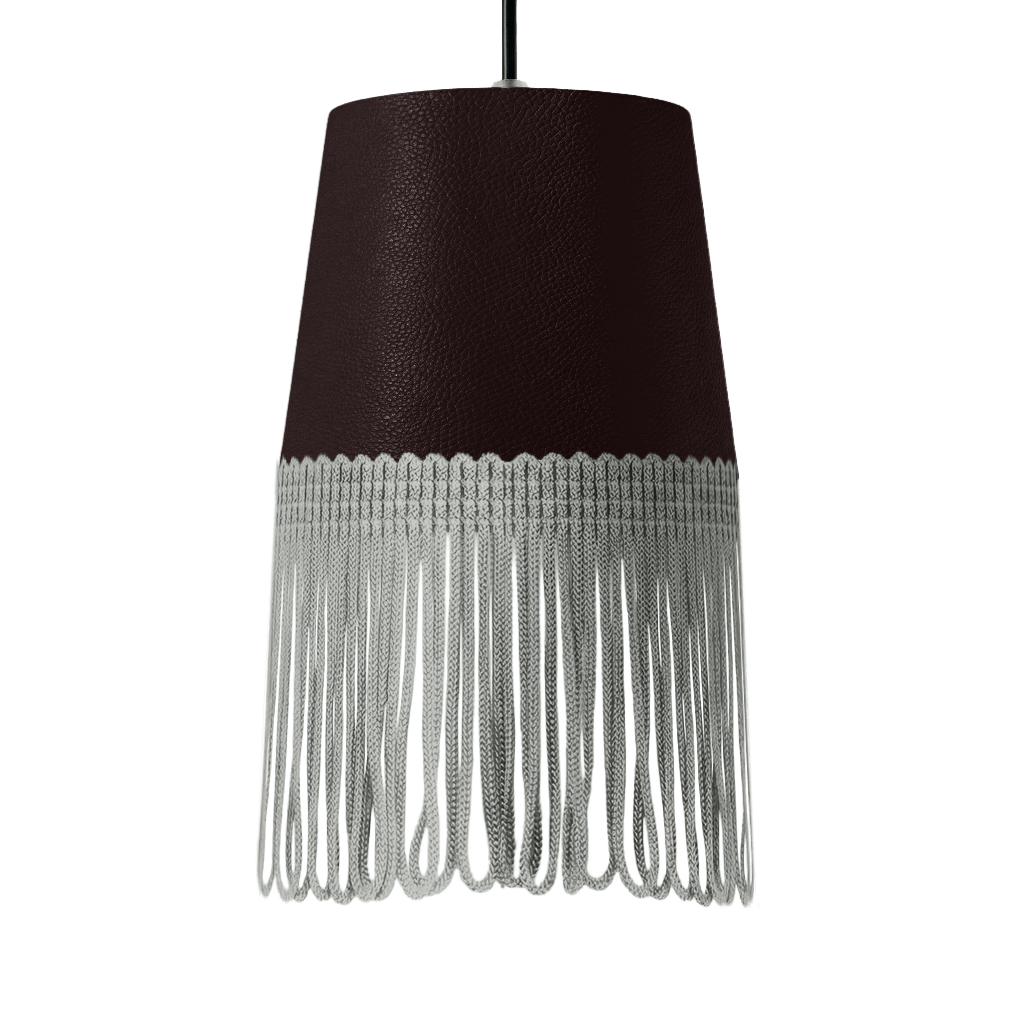 Lampe interiør nappa mokkabrun - Grå - KJoF - 5cm - 