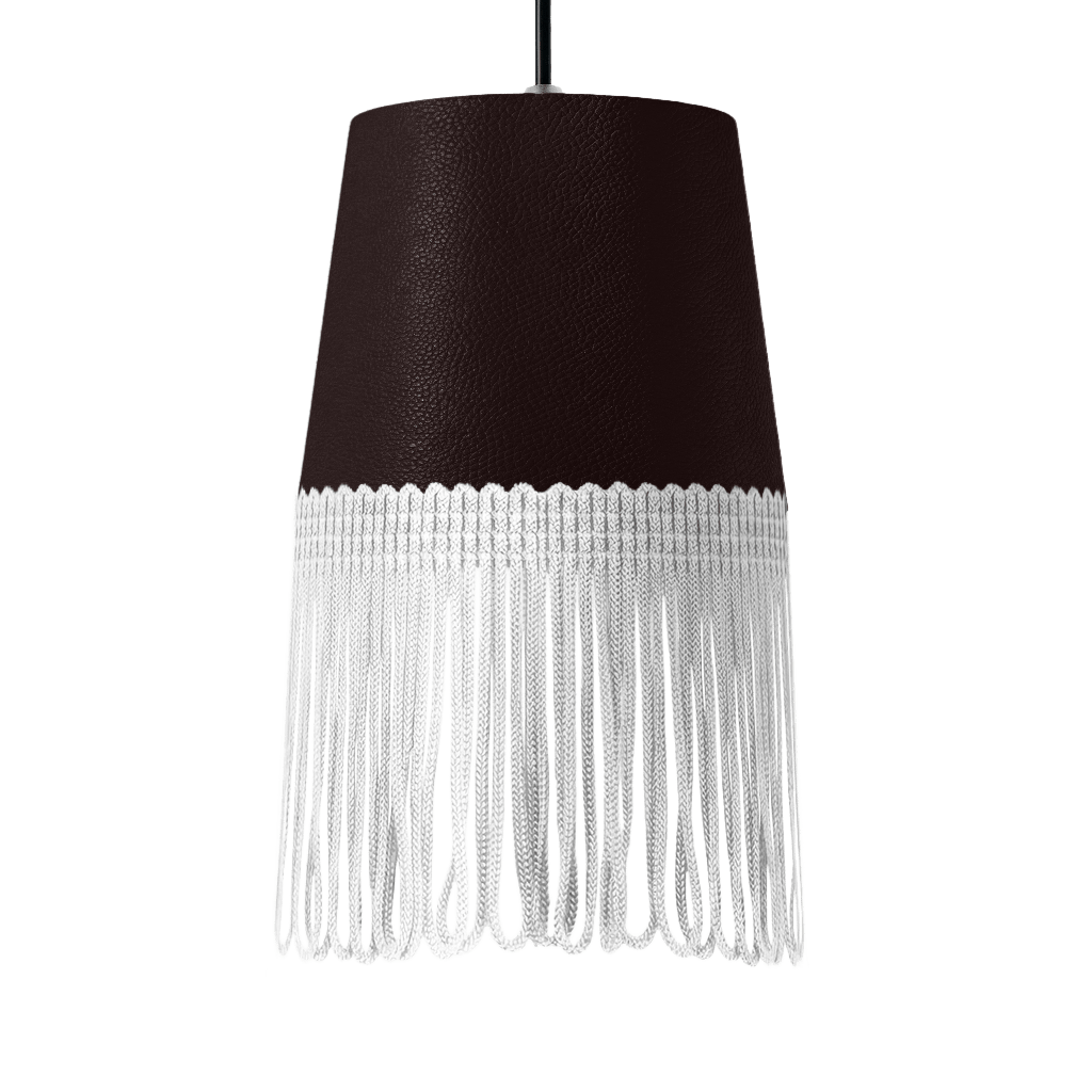 Lampe interiør nappa mokkabrun - Hvid - KJoF - 5cm - 