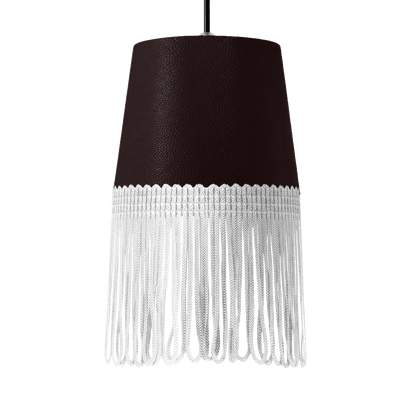 Lampe interiør nappa mokkabrun - Hvid - KJoF - 5cm - 