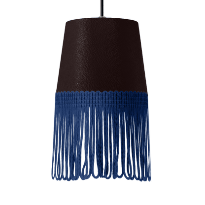 Lampe interiør nappa mokkabrun - Mørkeblå - KJoF - 5cm - 