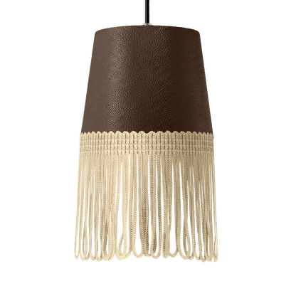 Lampe interiør nappa mudderbrun - Beige - KJoF - 5cm - 