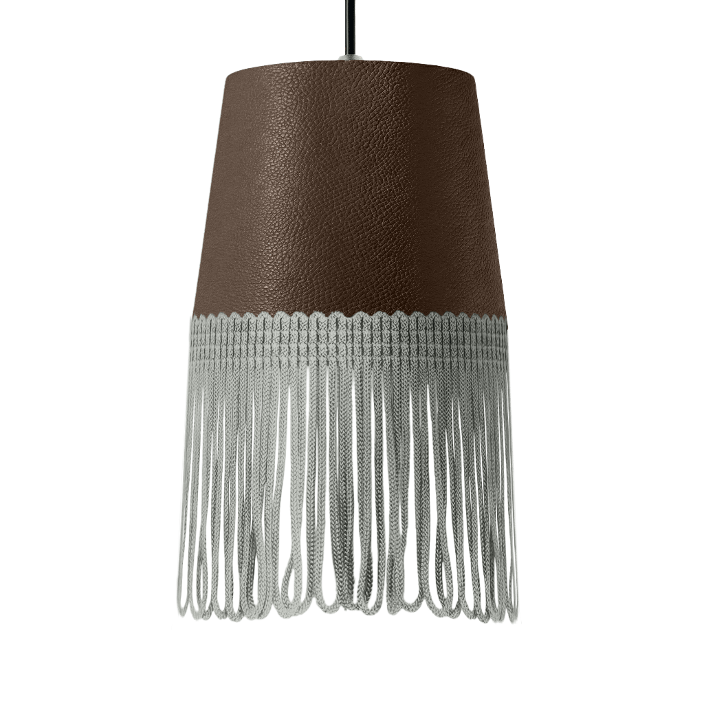 Lampe interiør nappa mudderbrun - Grå - KJoF - 5cm - 