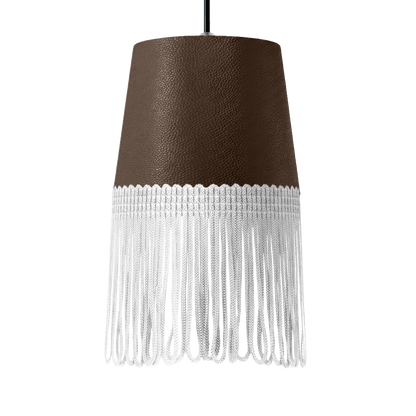 Lampe interiør nappa mudderbrun - Hvid - KJoF - 5cm - 
