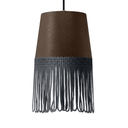 Lampe interiør nappa mudderbrun - Mørkegrå - KJoF - 5cm - 