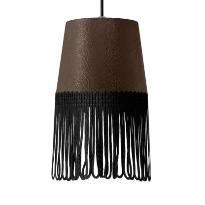 Lampe interiør nappa mudderbrun - Sort - KJoF - 5cm - 