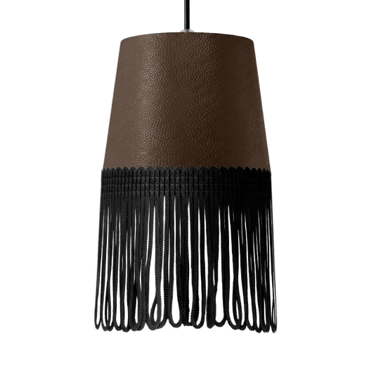 Lampe interiør nappa mudderbrun - Sort - KJoF - 5cm - 