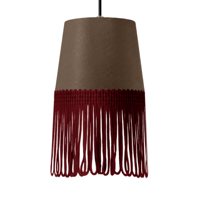 Lampe interiør nappa muldvarp - Bordeaux - KJoF - 5cm - 
