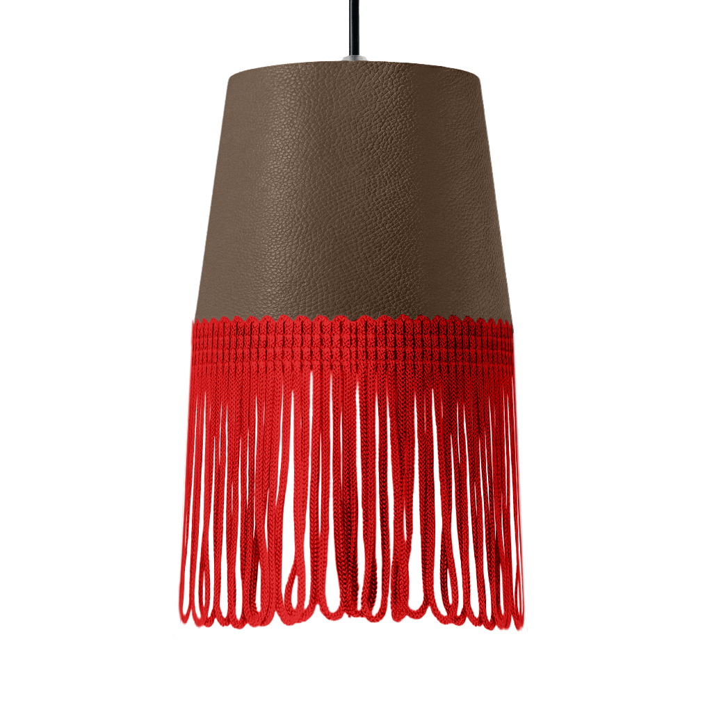 Lampe interiør nappa muldvarp - Rød - KJoF - 5cm - 