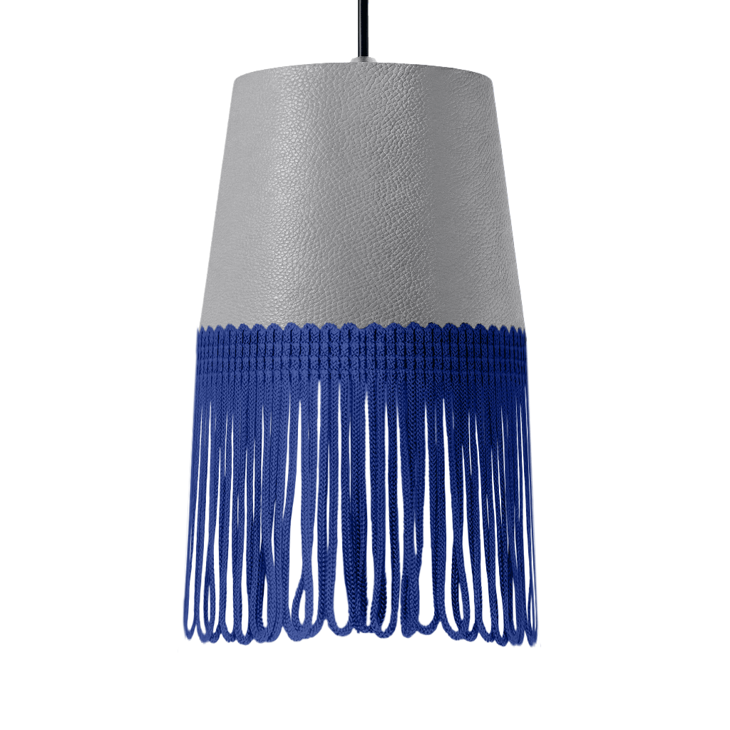 Lampe interiør nappa mussegrå - Blå - KJoF - 5cm - 