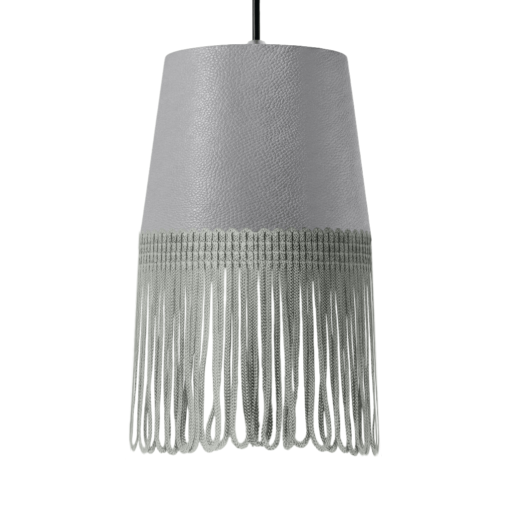Lampe interiør nappa mussegrå - Grå - KJoF - 5cm - 