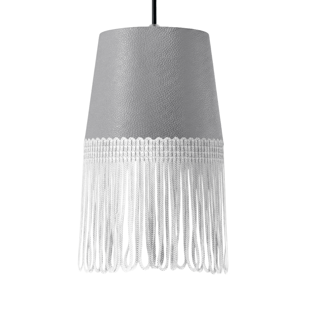 Lampe interiør nappa mussegrå - Hvid - KJoF - 5cm - 