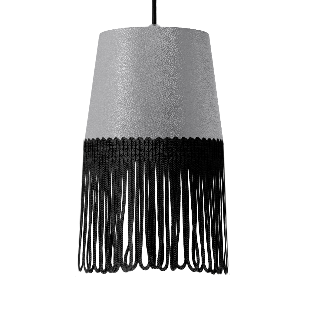 Lampe interiør nappa mussegrå - Sort - KJoF - 5cm - 