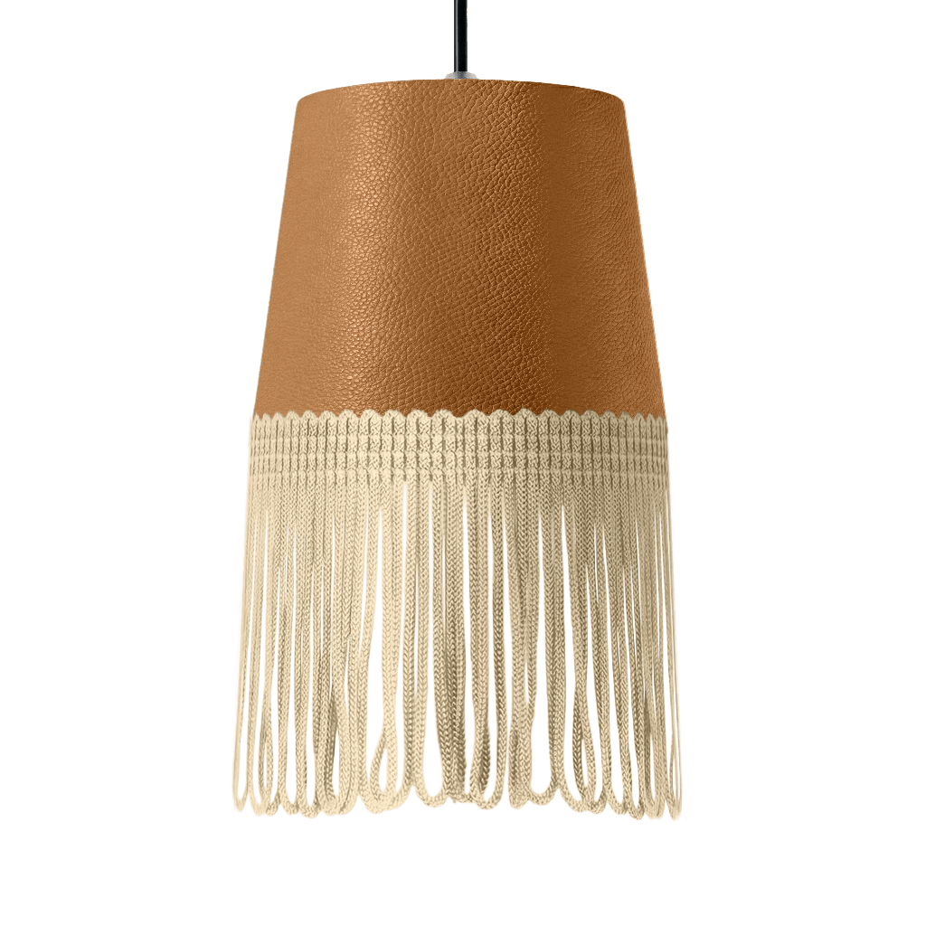 Lampe interiør nappa naturlæder - Beige - KJoF - 5cm - 