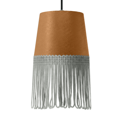 Lampe interiør nappa naturlæder - Grå - KJoF - 5cm - 