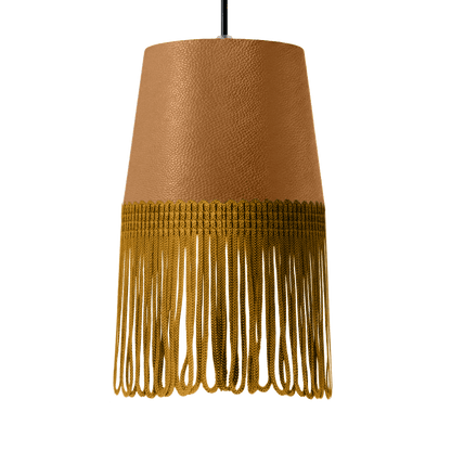 Lampe interiør nappa naturlæder - Guld - KJoF - 5cm - 