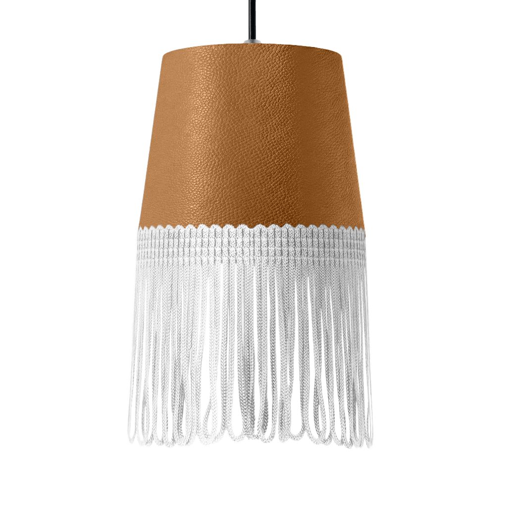 Lampe interiør nappa naturlæder - Hvid - KJoF - 5cm - 