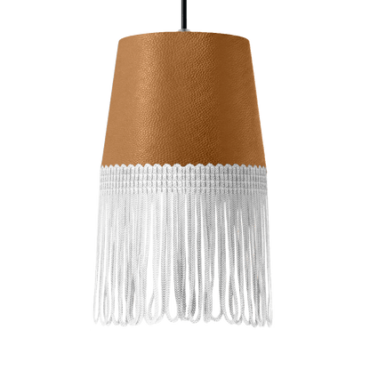 Lampe interiør nappa naturlæder - Hvid - KJoF - 5cm - 