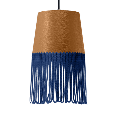 Lampe interiør nappa naturlæder - Mørkeblå - KJoF - 5cm - 
