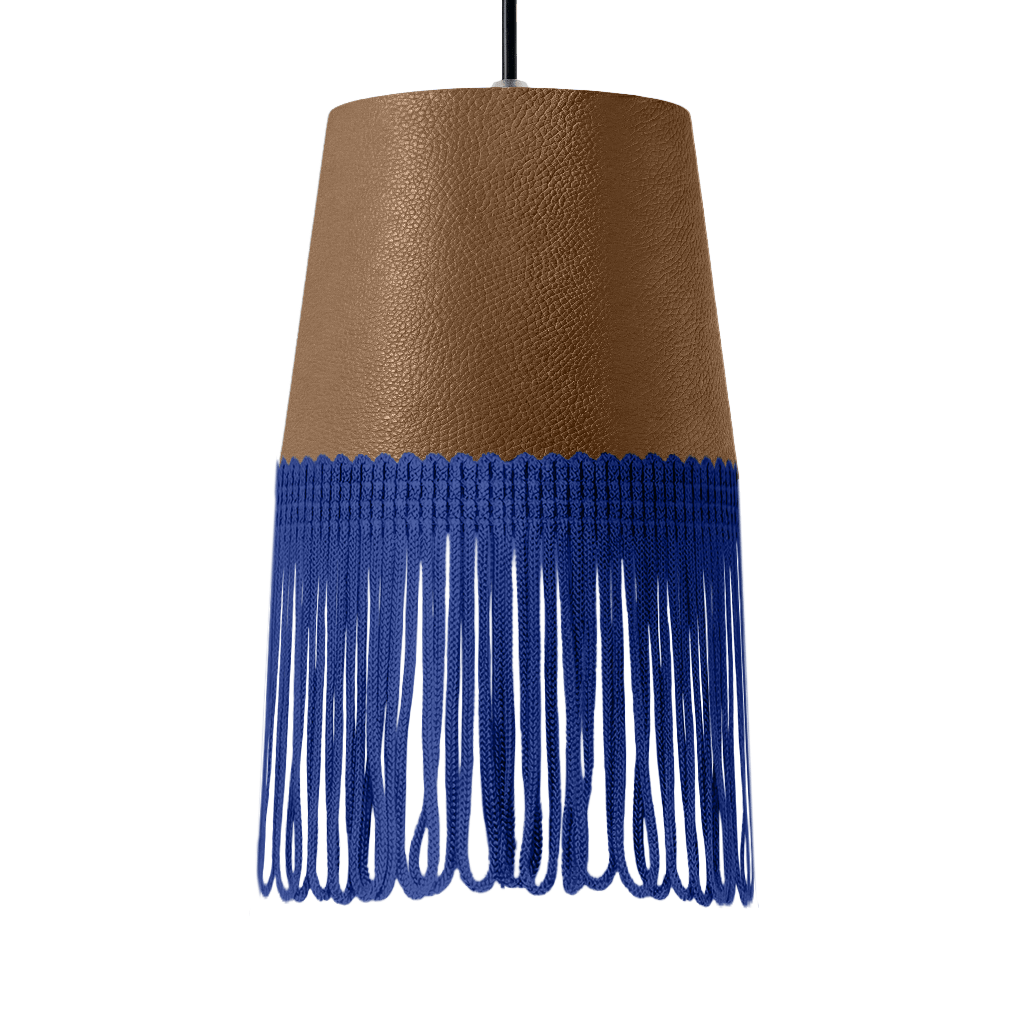 Lampe interiør nappa nougat - Blå - KJoF - 5cm - 