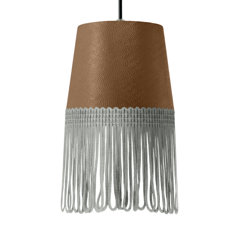 Lampe interiør nappa nougat - Grå - KJoF - 5cm - 