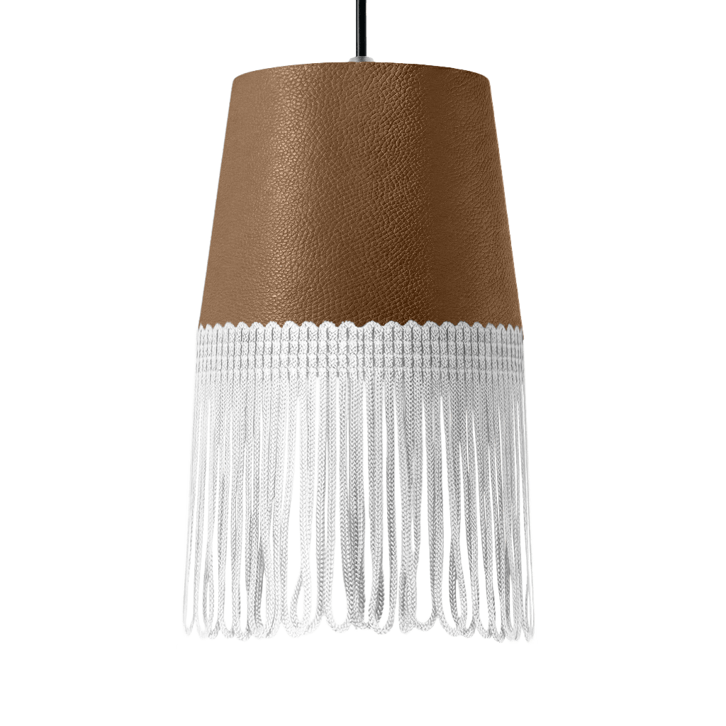 Lampe interiør nappa nougat - Hvid - KJoF - 5cm - 