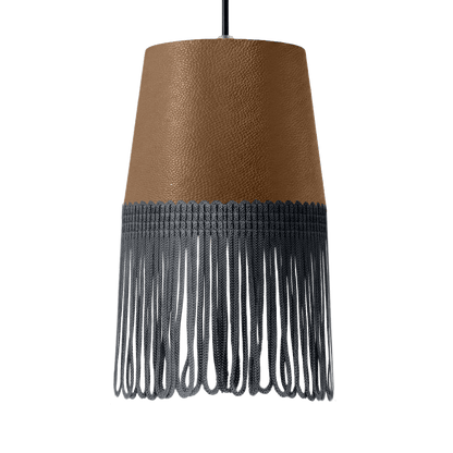 Lampe interiør nappa nougat - Mørkegrå - KJoF - 5cm - 