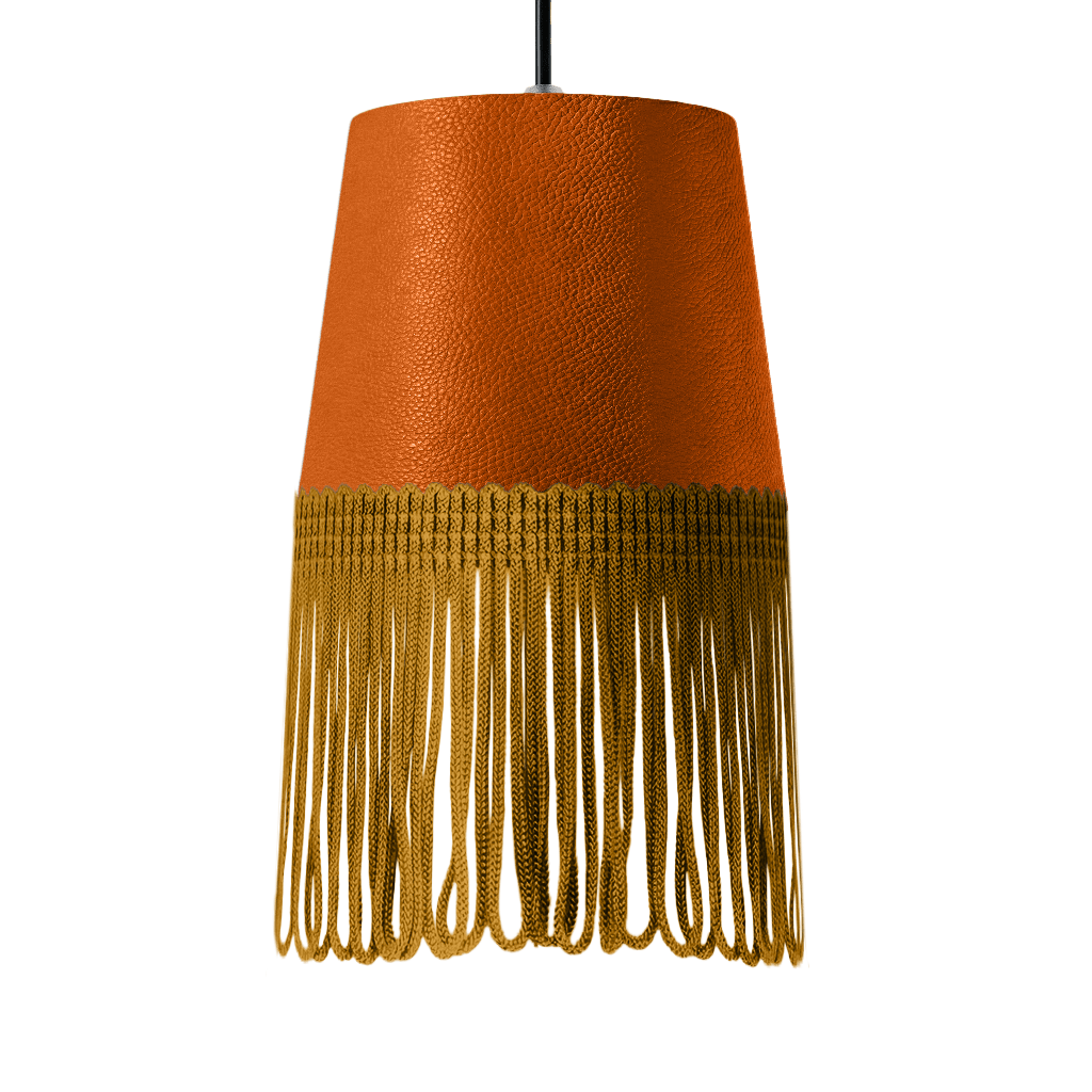 Lampe interiør nappa orange - Guld - KJoF - 5cm - 