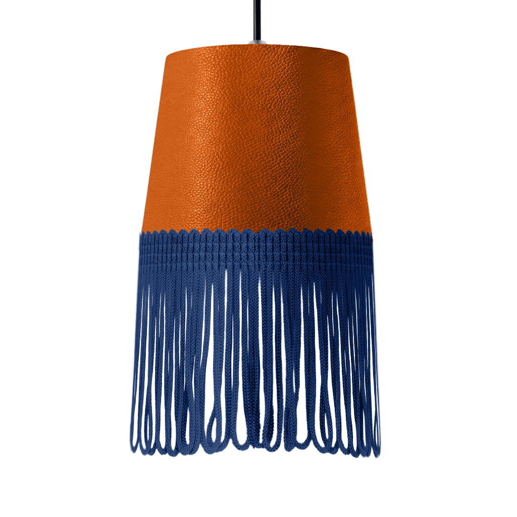 Lampe interiør nappa orange - Mørkeblå - KJoF - 5cm - 