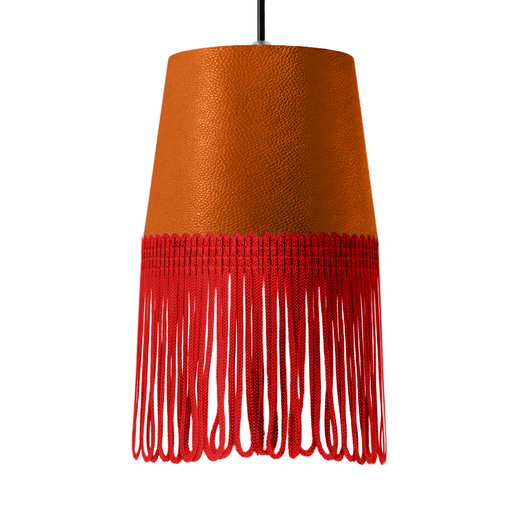 Lampe interiør nappa orange - Rød - KJoF - 5cm - 